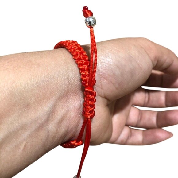 Evil Eye Red String Adjustable Bracelet.Pulsera Ojito Buena Suerte -Protección - Picture 5 of 6